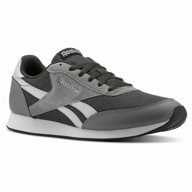 Tenisi Reebok Royal Classic Jogger 2 Barbati Negrii/Gri/Albi Romania NJ5629QC